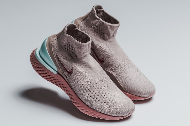 Nike's Dusky Pink Rise React Flyknit Sneaker Is Cozy and Cool