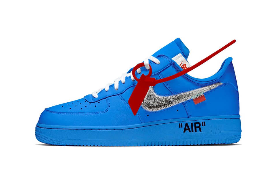 First Look At Off White X Nike Air Force 1 Blue Hypebae First Look At Off White X Nike Air Force 1 Blue Hypebae