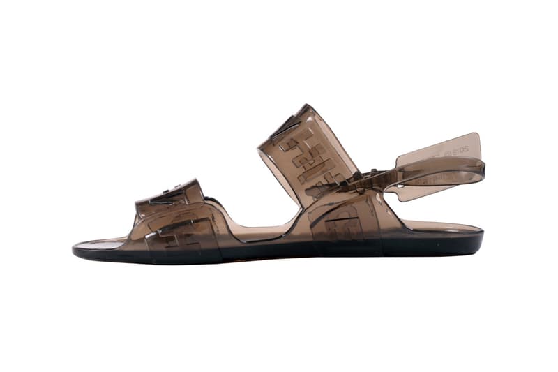 Off-White Zip Tie Jelly Sandal Black