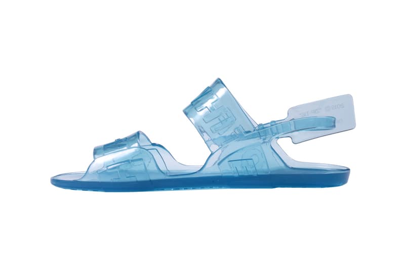 Off-White Zip Tie Jelly Sandal Blue