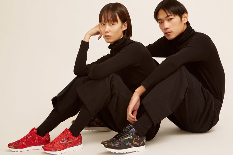 Opening Ceremony x Reebok Cover the Classic Leather in a Floral Satin Print