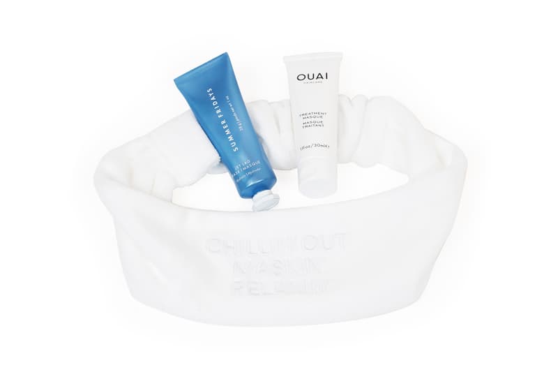 OUAI Treatment Masque Summer Fridays Jet Lag Mask Chillin Out Maxin Relaxin Cotton Headband Set