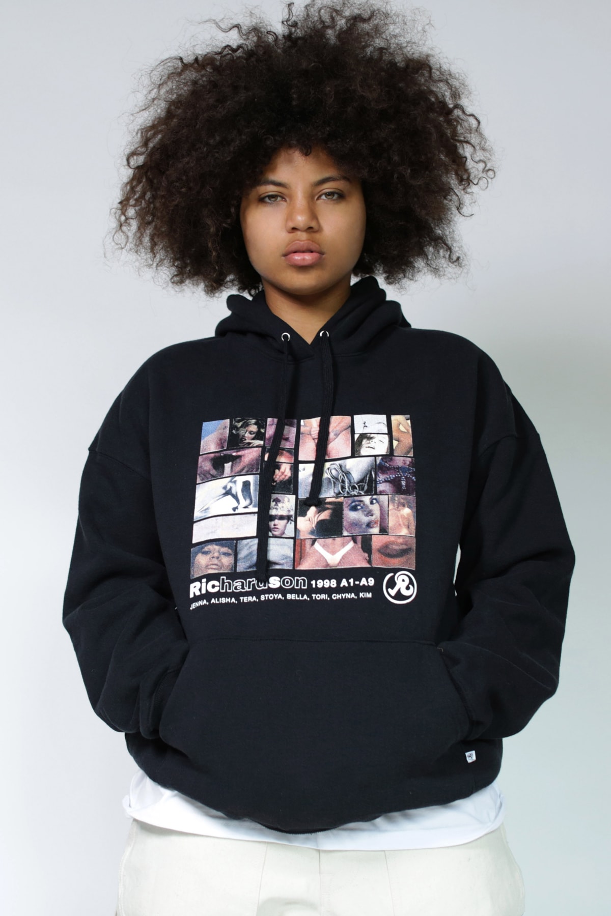 Richardson Holiday 2018 Collection Lookbook A9 Collage Hoodie Black