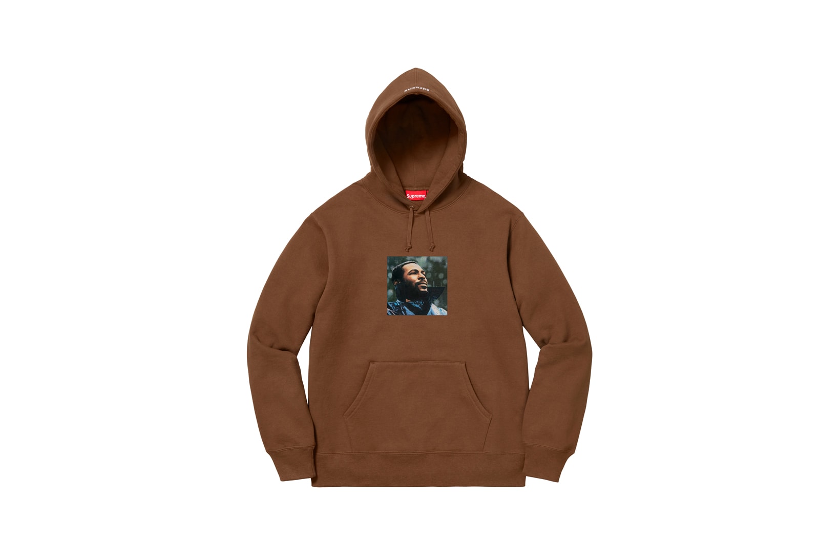 Supreme Marvin Gaye Fall Winter 2018 Collection Hoodie Brown