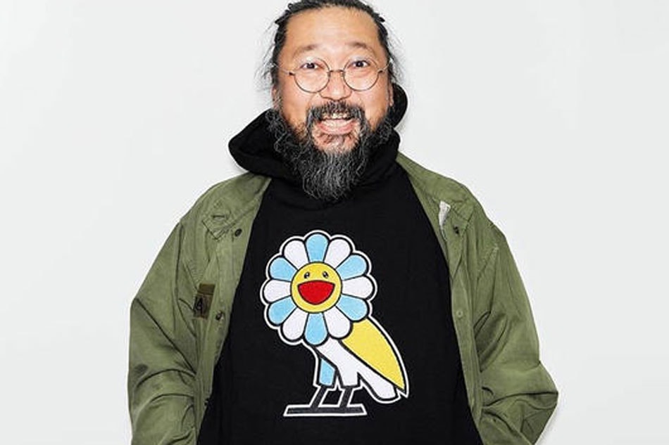 Takashi Murakami x October's Very Own Graphic Print Crew Neck Hoodie -  Black Sweatshirts & Hoodies, Clothing - WTAKO20041