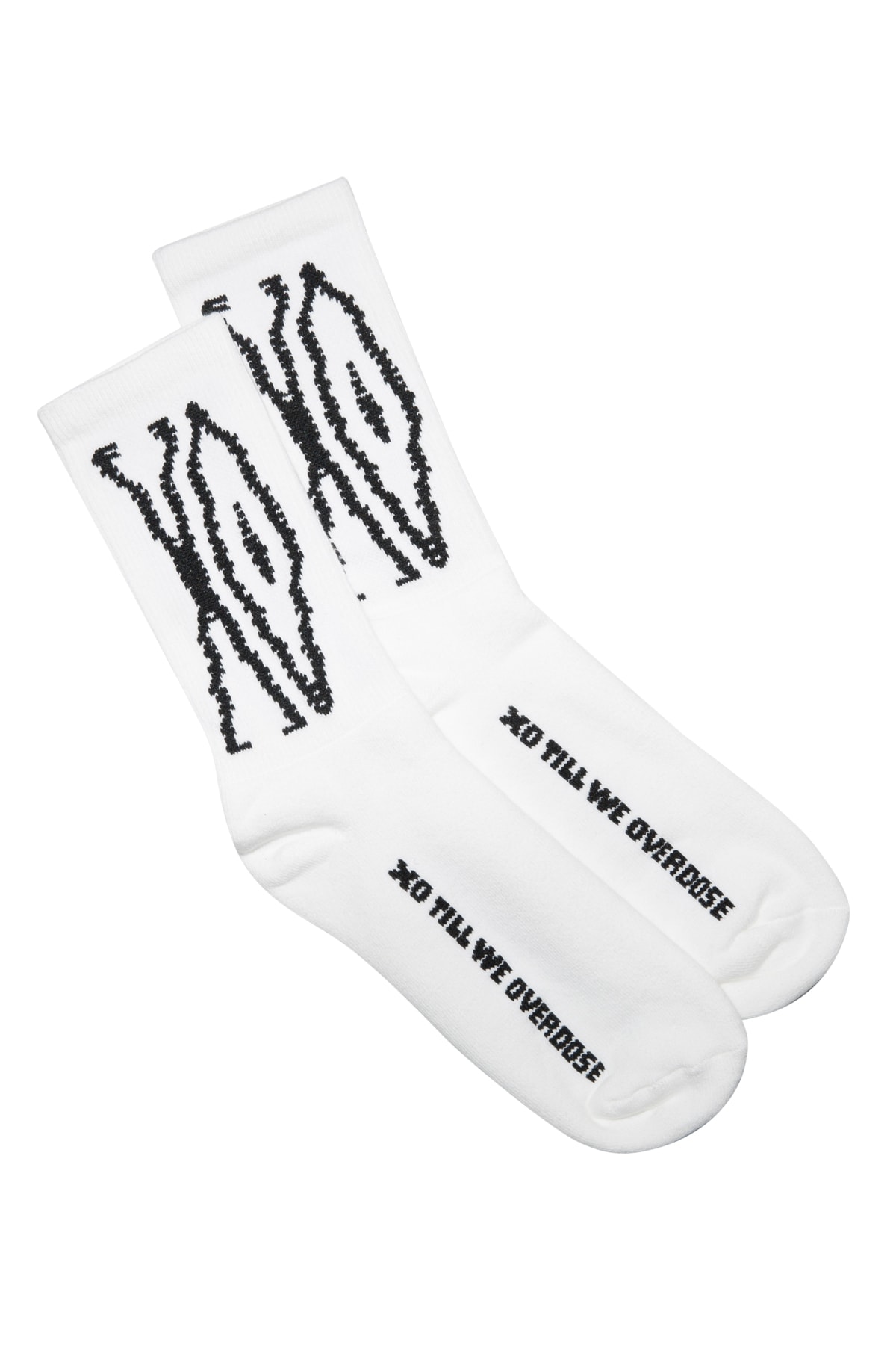 The Weeknd XO Tour Merch Release 004 Scanners Logo Socks White