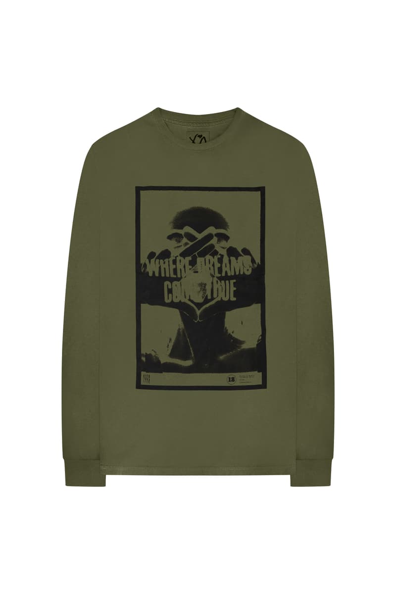 The Weeknd XO Tour Merch Release 004 Where Dreams Come True Long Sleeve Green