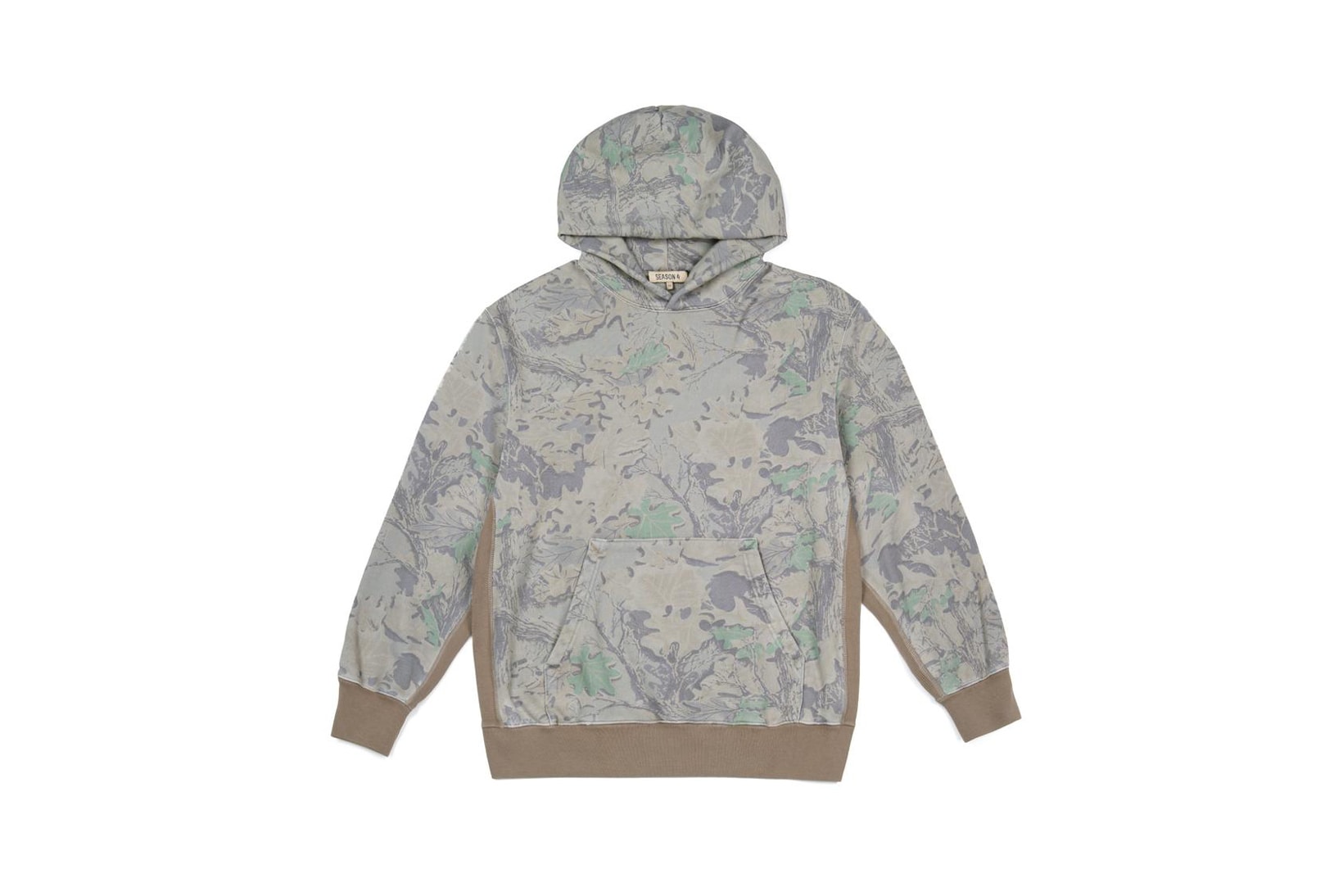 YEEZY Camouflage Boxy Fit Hoodie Tan