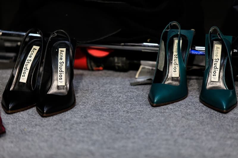 Acne Studios Fall Winter 2019 Show Backstage Paris Fashion Week Womenswear Johnny Johansson Coats Fur Bags Sunglasses Models