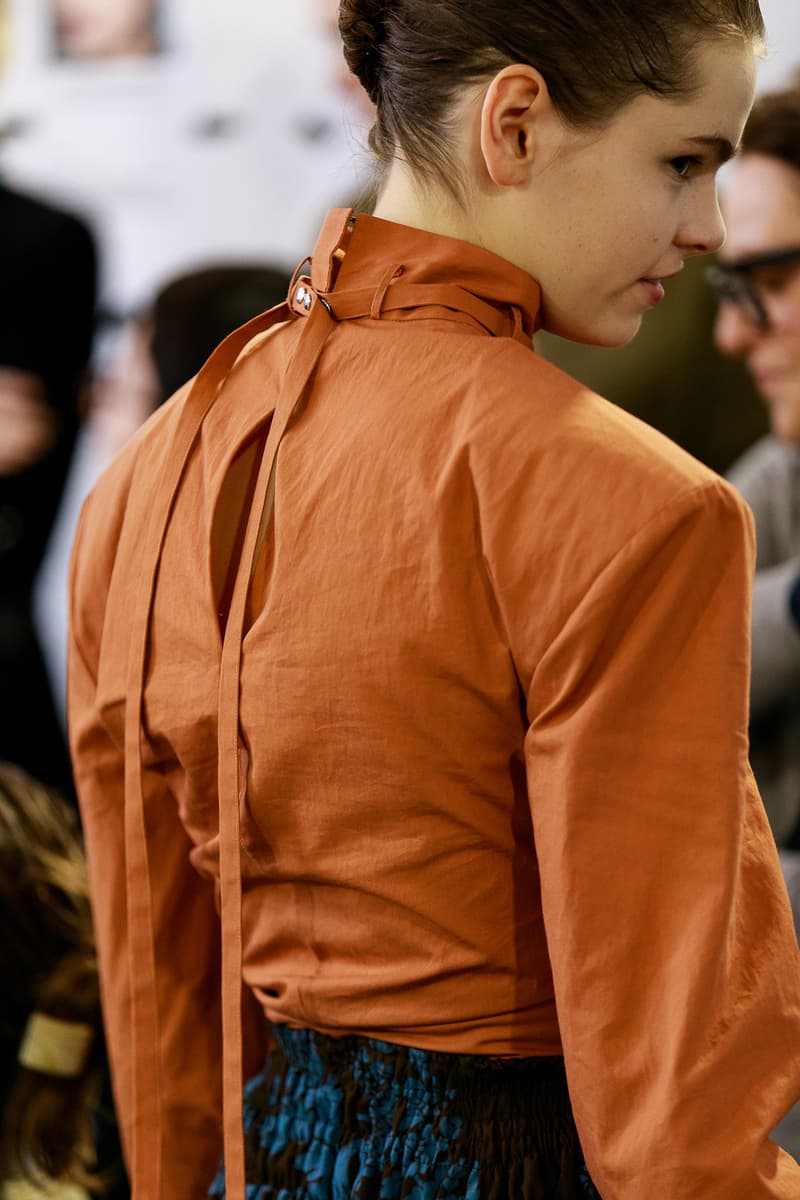 Acne Studios Fall Winter 2019 Show Backstage Paris Fashion Week Womenswear Johnny Johansson Coats Fur Bags Sunglasses Models