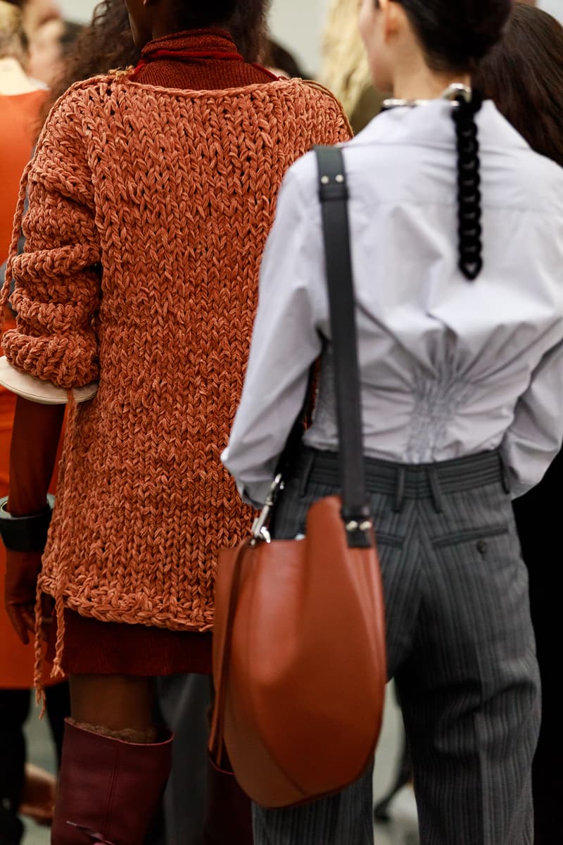Acne Studios Fall Winter 2019 Show Backstage Paris Fashion Week Womenswear Johnny Johansson Coats Fur Bags Sunglasses Models