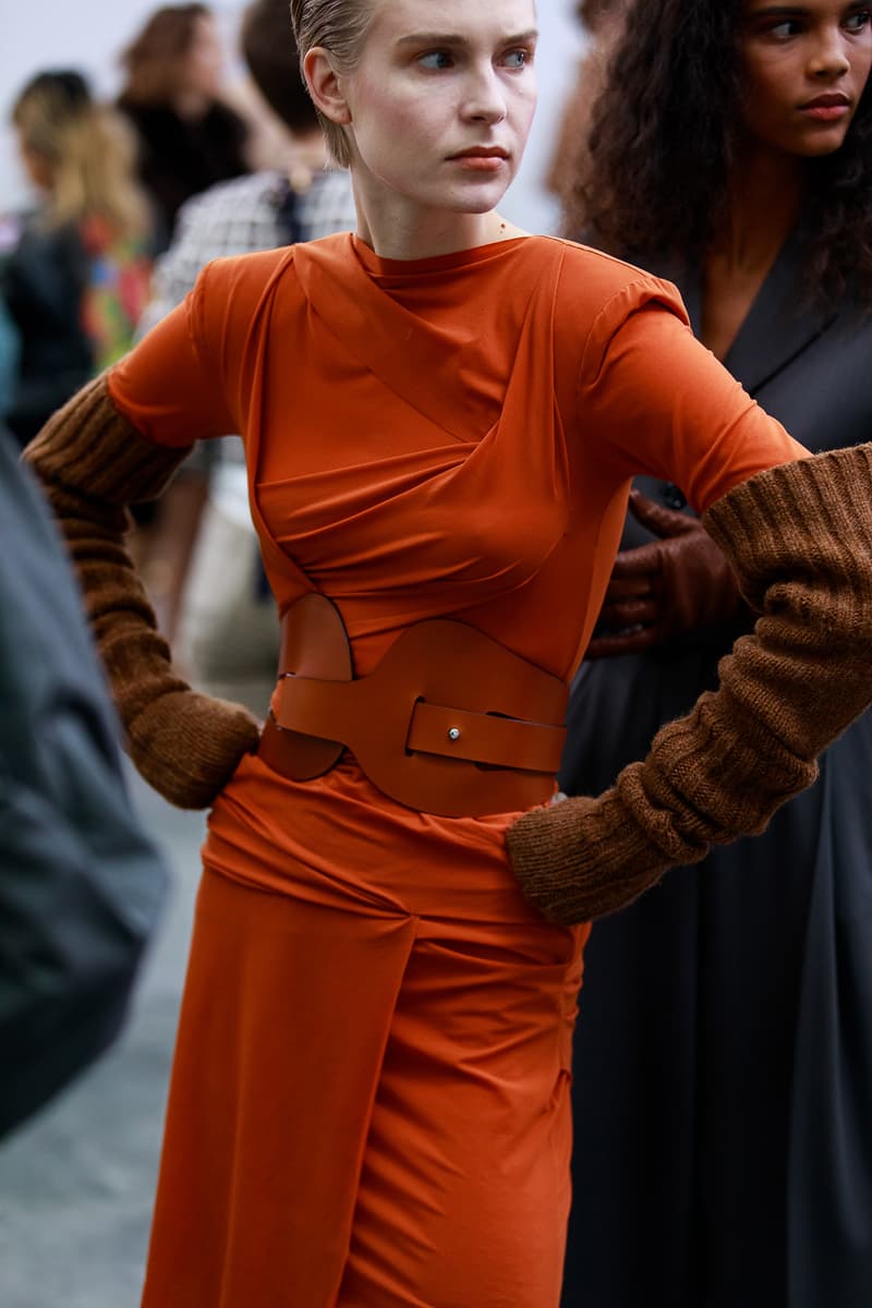 Acne Studios Fall Winter 2019 Show Backstage Paris Fashion Week Womenswear Johnny Johansson Coats Fur Bags Sunglasses Models