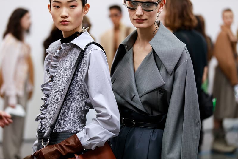 Acne Studios Fall Winter 2019 Show Backstage Paris Fashion Week Womenswear Johnny Johansson Coats Fur Bags Sunglasses Models