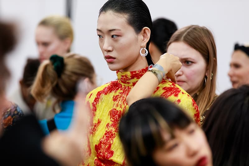 Acne Studios Fall Winter 2019 Show Backstage Paris Fashion Week Womenswear Johnny Johansson Coats Fur Bags Sunglasses Models