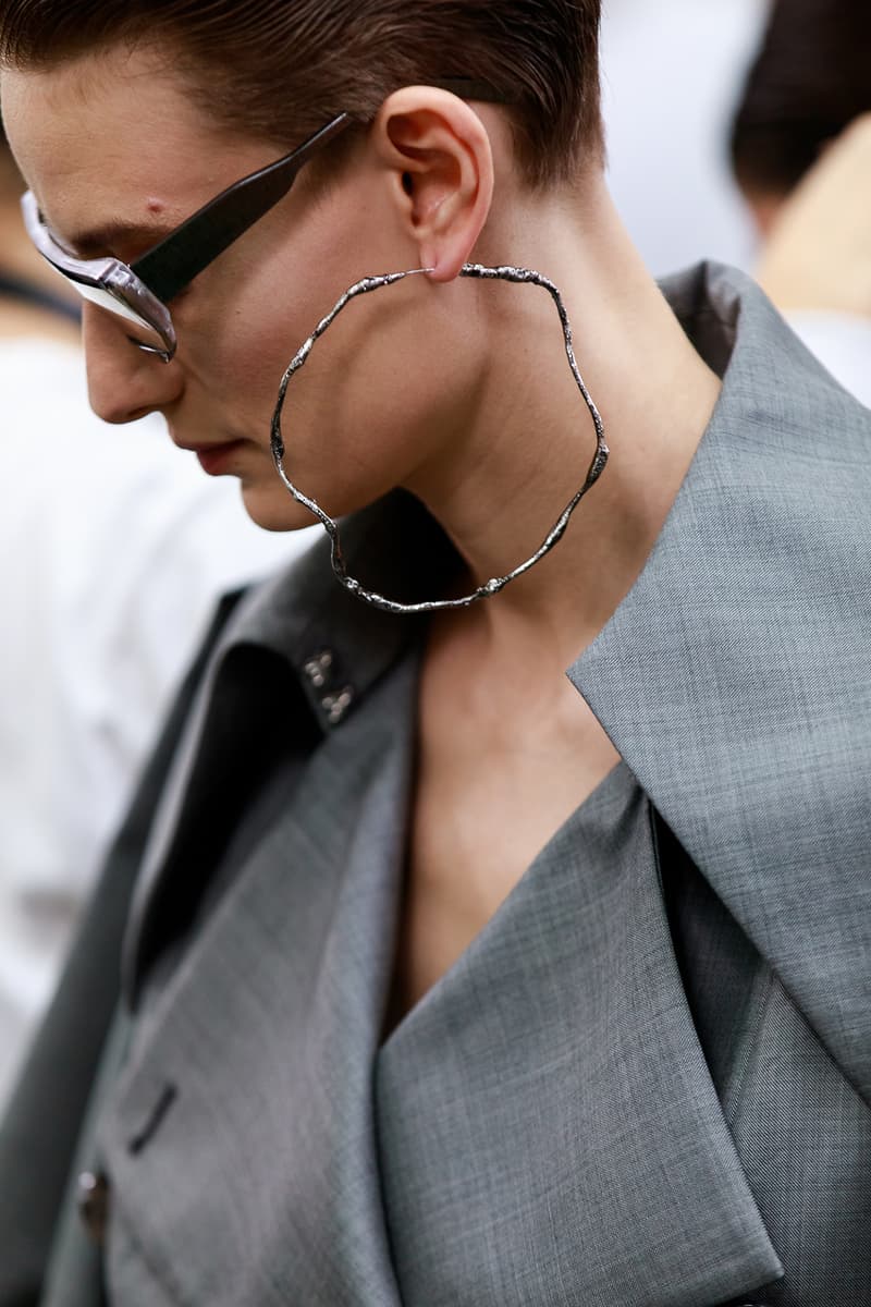 Acne Studios Fall Winter 2019 Show Backstage Paris Fashion Week Womenswear Johnny Johansson Coats Fur Bags Sunglasses Models