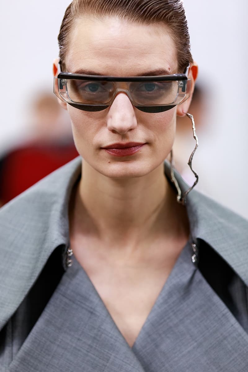 Acne Studios Fall Winter 2019 Show Backstage Paris Fashion Week Womenswear Johnny Johansson Coats Fur Bags Sunglasses Models
