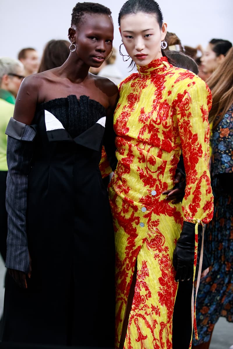 Acne Studios Fall Winter 2019 Show Backstage Paris Fashion Week Womenswear Johnny Johansson Coats Fur Bags Sunglasses Models