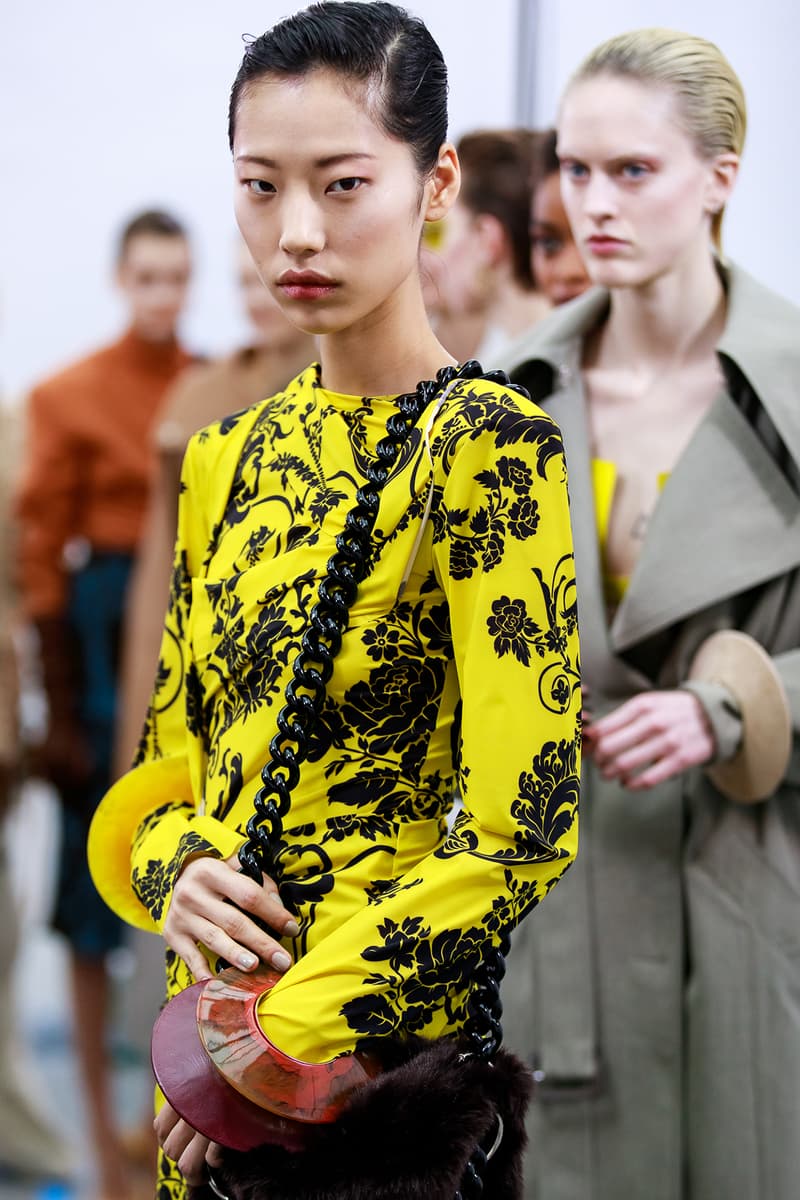 Acne Studios Fall Winter 2019 Show Backstage Paris Fashion Week Womenswear Johnny Johansson Coats Fur Bags Sunglasses Models