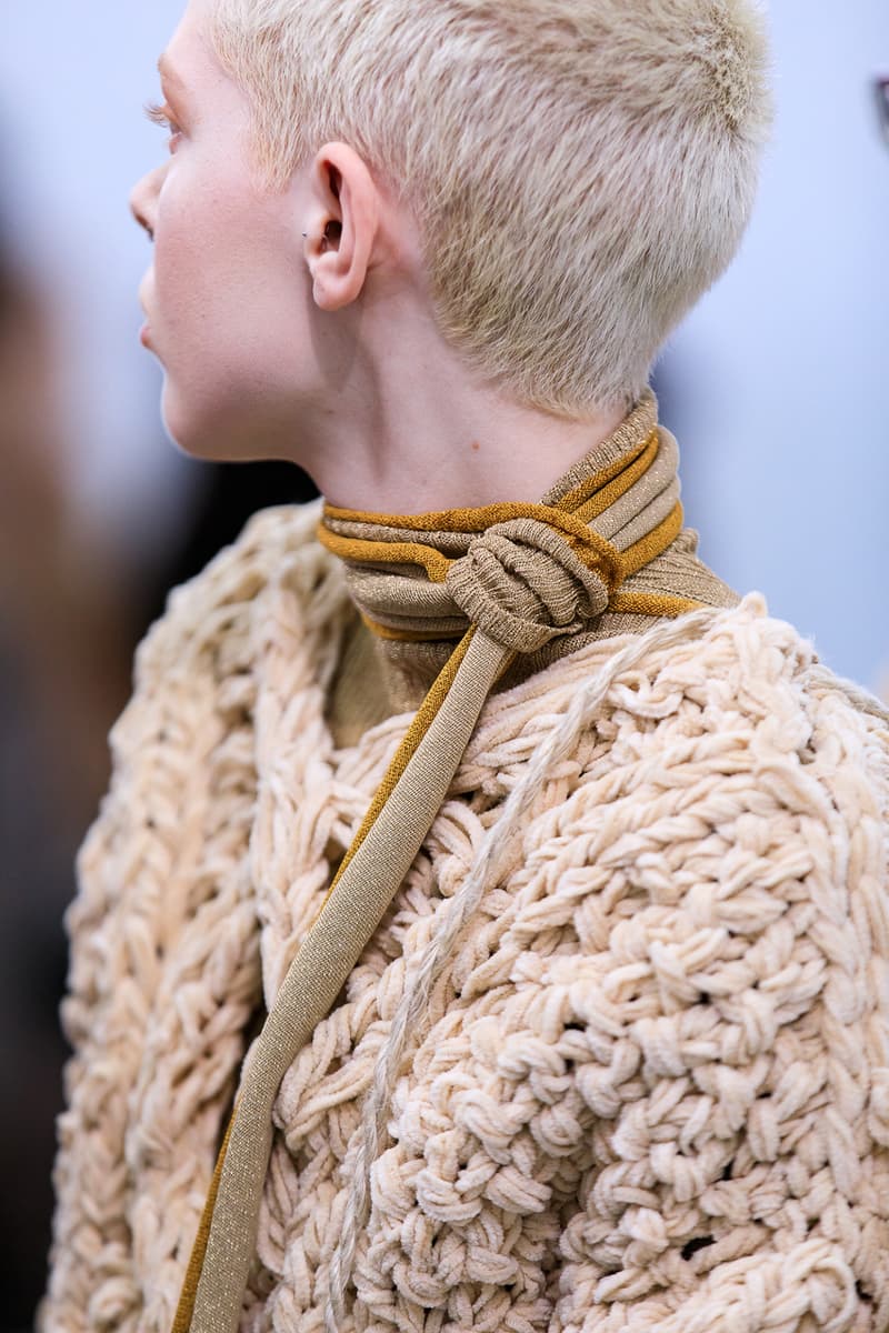 Acne Studios Fall Winter 2019 Show Backstage Paris Fashion Week Womenswear Johnny Johansson Coats Fur Bags Sunglasses Models
