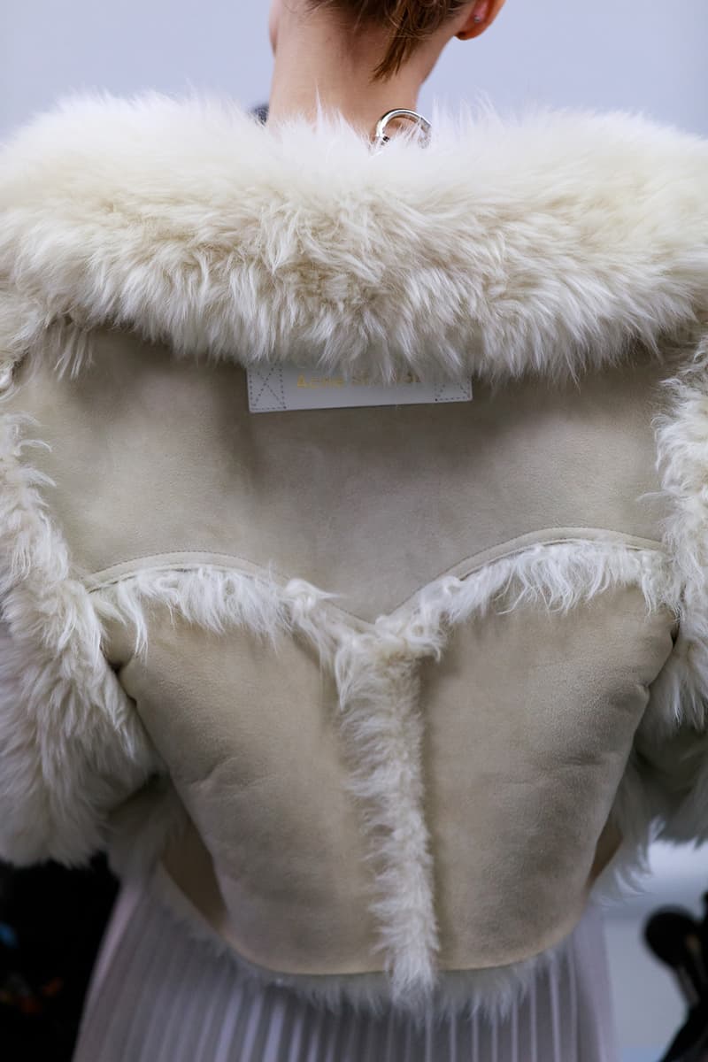 Acne Studios Fall Winter 2019 Show Backstage rdquo; to &ldquo Womenswear Johnny Johansson Coats Fur Bags Sunglasses Models