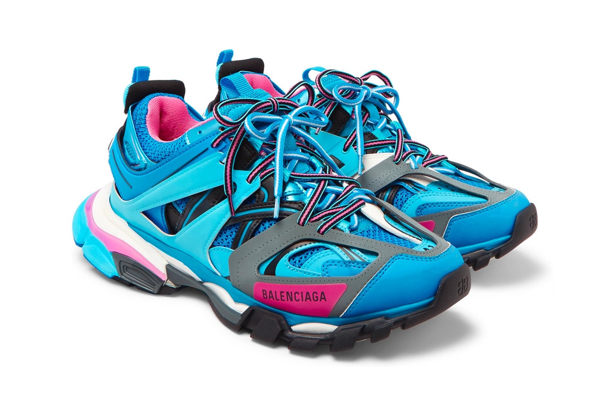 Balenciaga Track Sneaker Teal Blue Pink