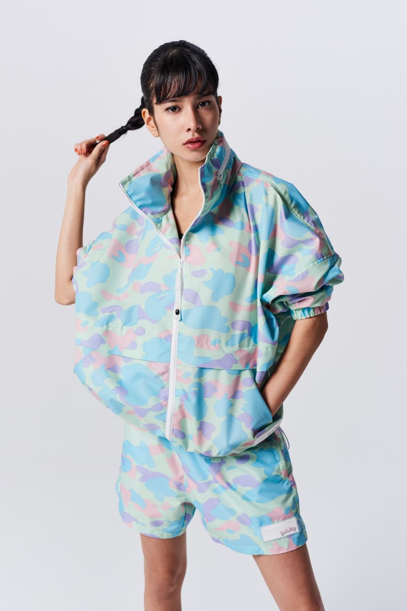 A Bathing Ape Spring Summer 2019 Collection Lookbook Jacket Shorts Light Blue Pink