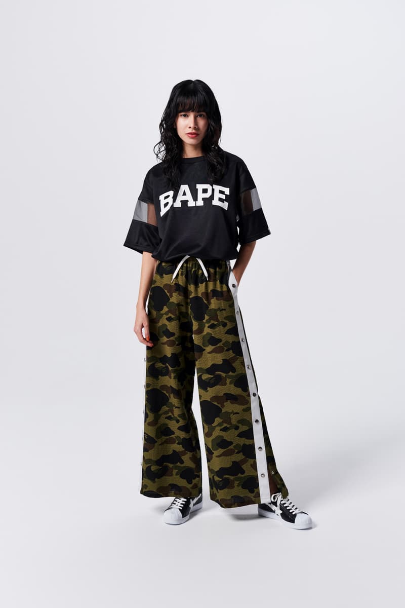 A Bathing Ape Spring Summer 2019 Collection Lookbook T-shirt Black Pants Camo Green