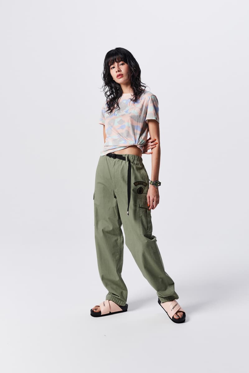 A Bathing Ape Spring Summer 2019 Collection Lookbook Shirt Grey Pants Green