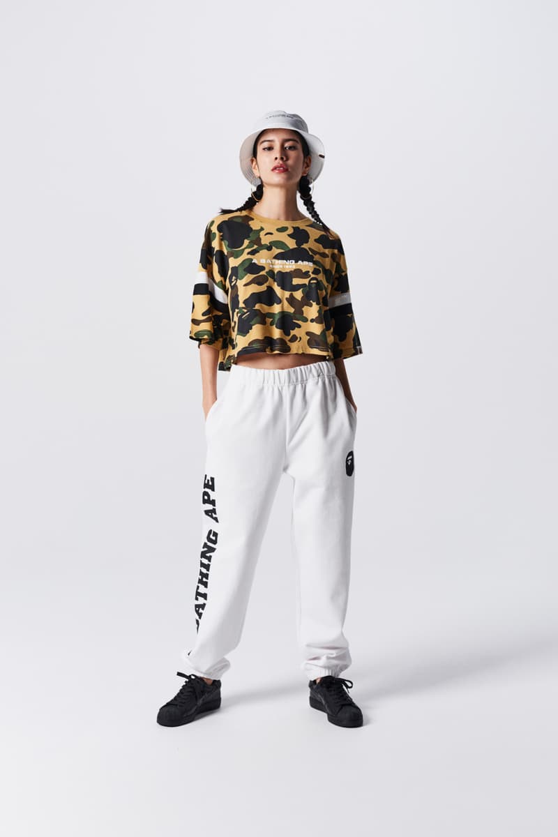 A Bathing Ape Spring Summer 2019 Collection Lookbook Camo Shirt Brown Tan Pants Grey