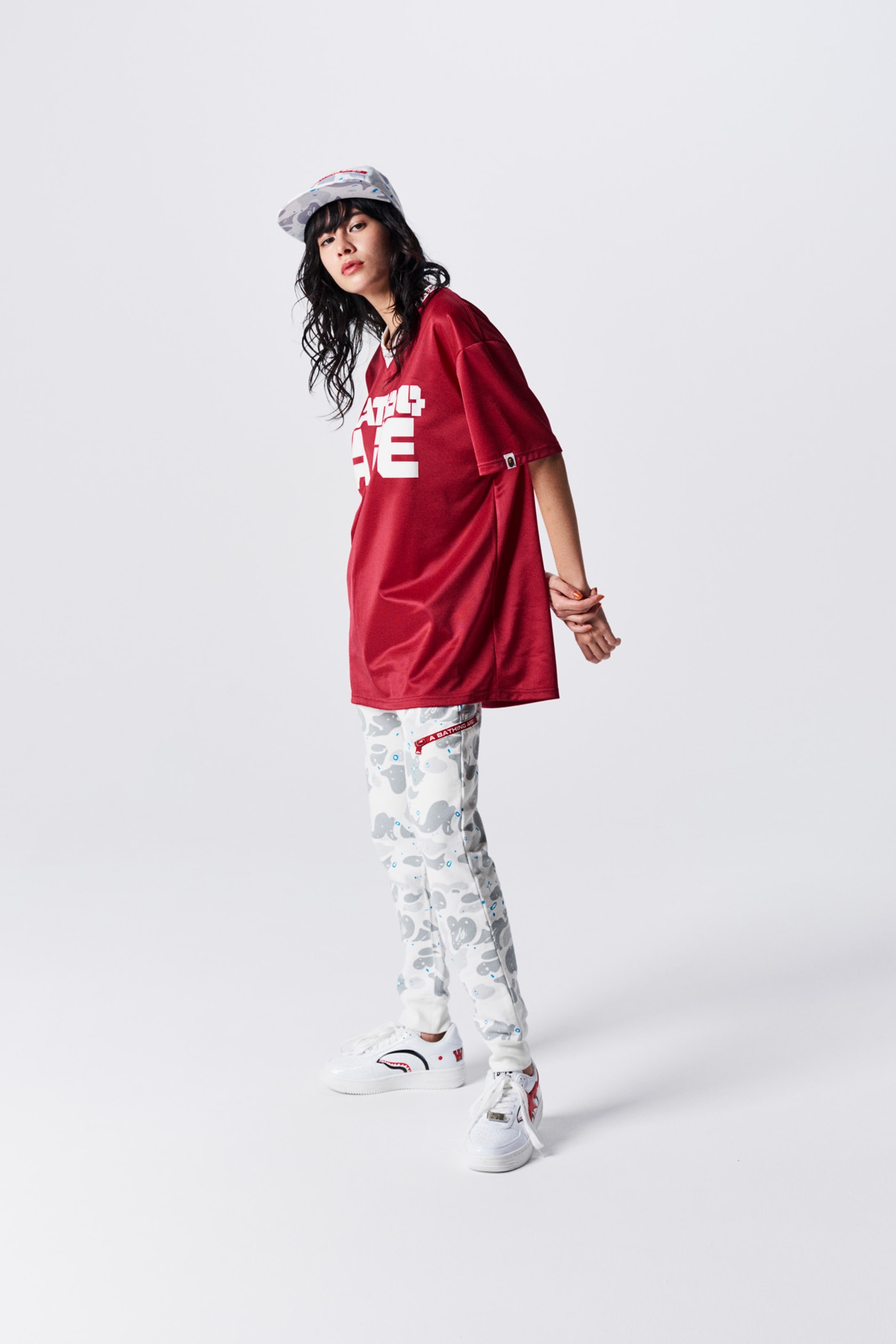 A Bathing Ape Spring Summer 2019 Collection T-shirt Red Camo Pants White Blue