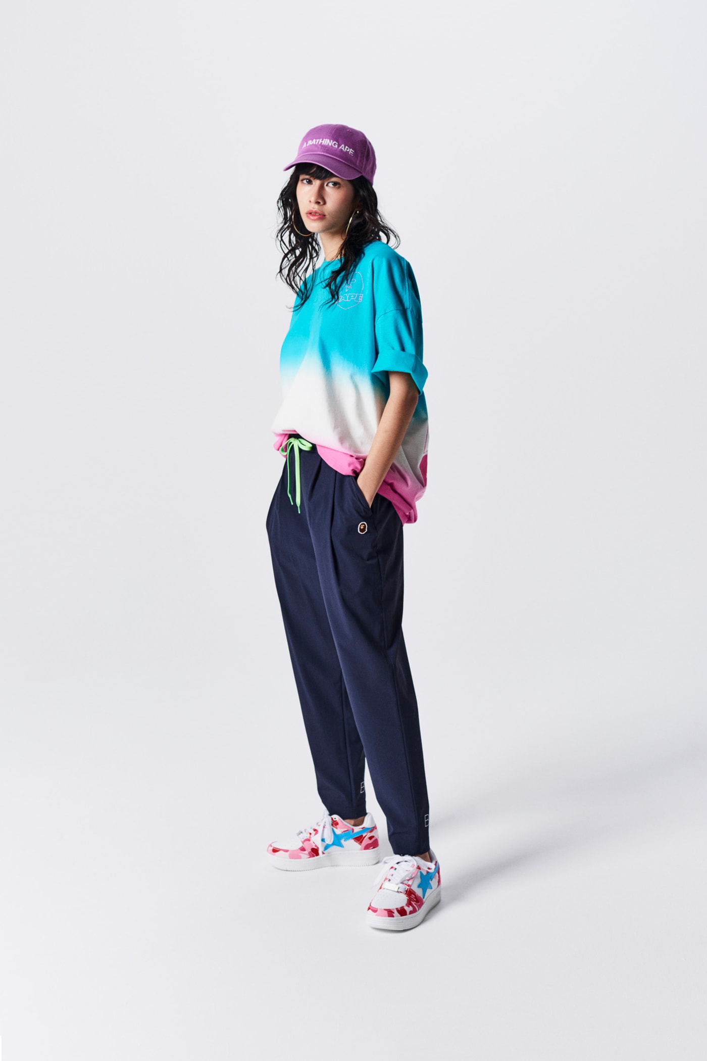 A Bathing Ape Spring Summer 2019 Collection Lookbook Shirt Teal Pants Blue