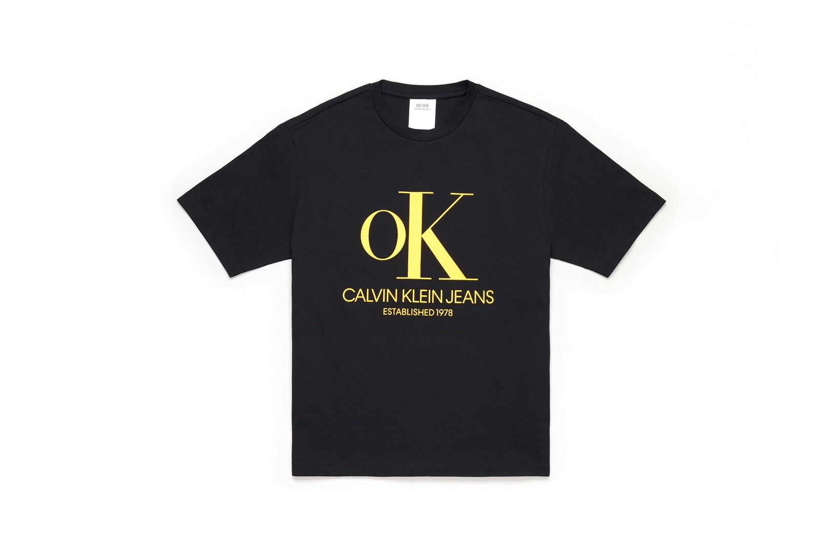 CALVIN KLEIN JEANS EST. 1978 Delivery 2 Drop 02 T-shirt Black Yellow