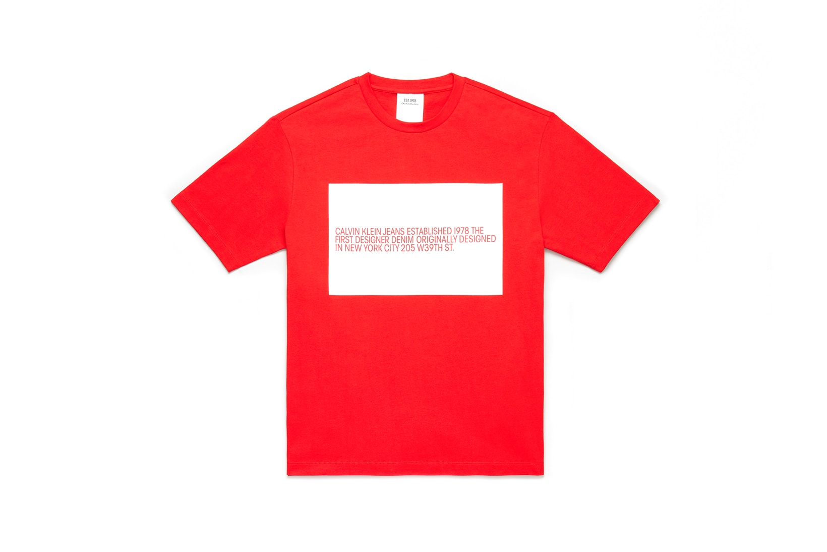 CALVIN KLEIN JEANS EST. 1978 Delivery 2 Drop 02 T-shirt Red White
