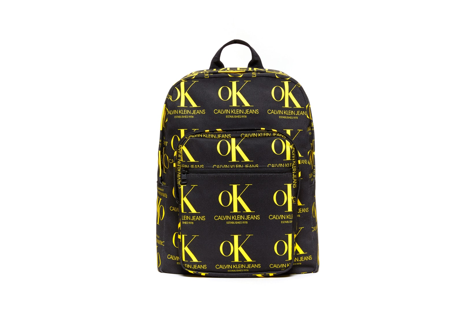 CALVIN KLEIN JEANS EST. 1978 Delivery 2 Drop 02 Backpack Black Yellow