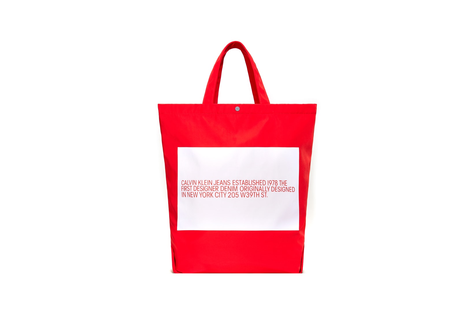 CALVIN KLEIN JEANS EST. 1978 Delivery 2 Drop 02 Tote Red
