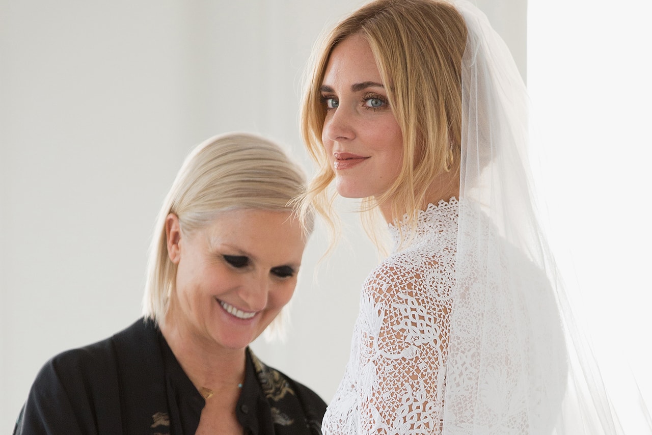 Chiara Ferragni Wedding 2018 Christian Dior Dress Maria Grazia Chiuri Designer Fashion Influencer 