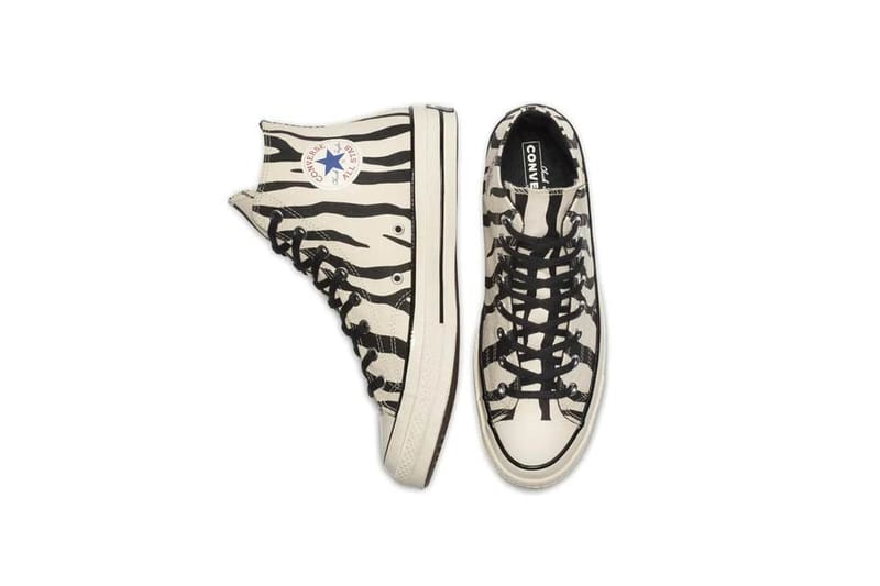 converse chuck 70 plimsolls in zebra print