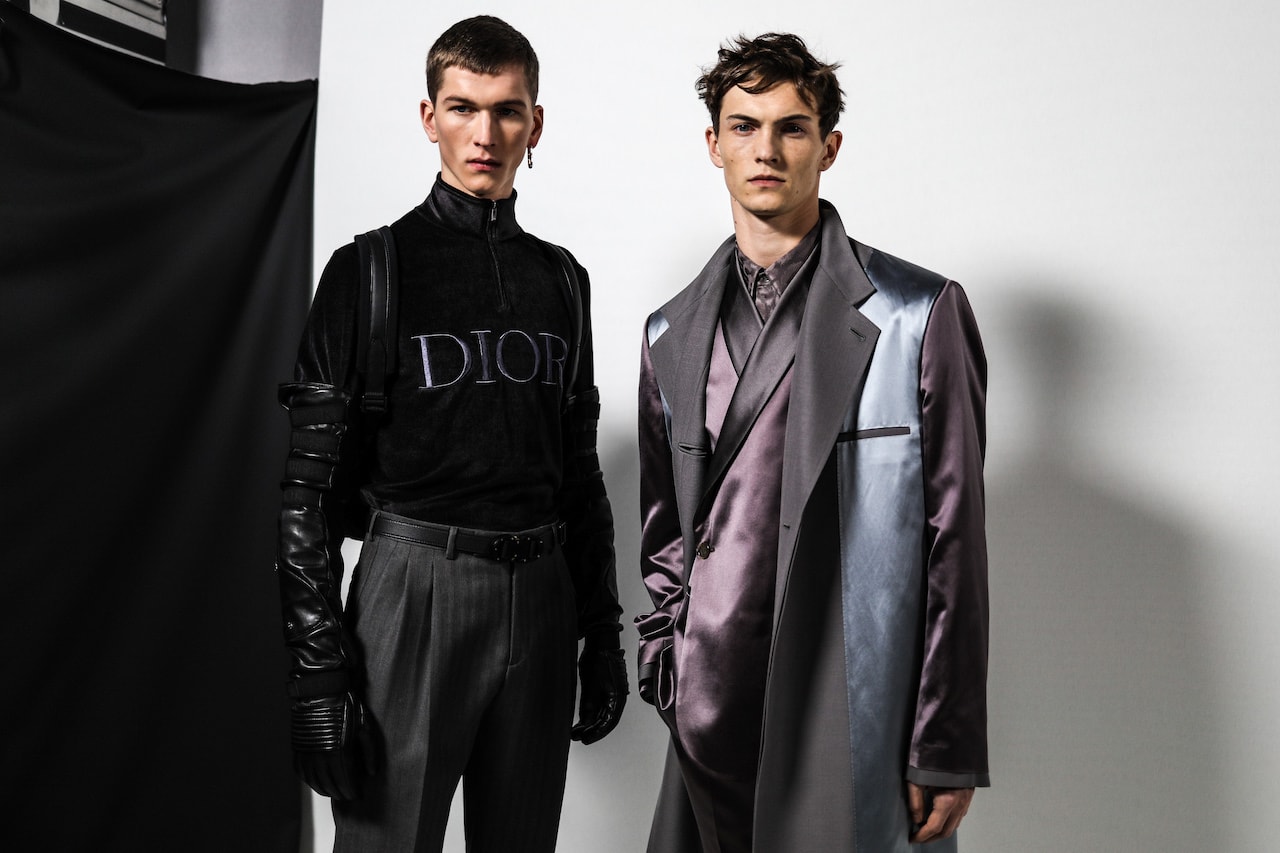 Backstage at Dior FW19 Paris Fashion Week Men's Kim Jones Matthew Williams Yoon Runway Suits Crowd Models Collection Behind the Scenes
