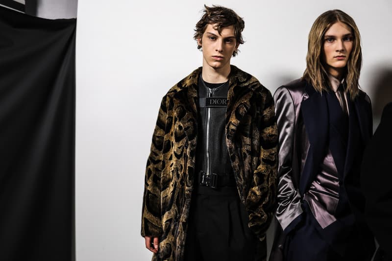 Backstage at Dior FW19 Paris Fashion Week Men's Kim Jones Matthew Williams Yoon Runway Suits Crowd Models Collection Behind the Scenes