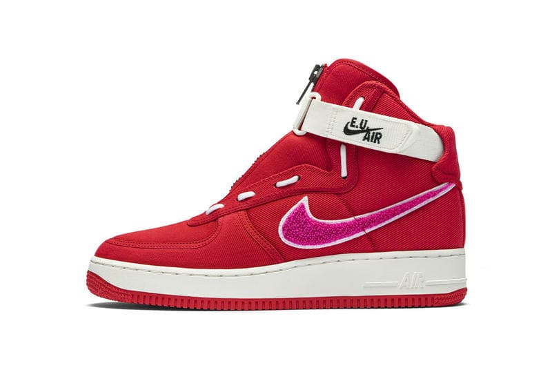 Emotionally Unavailable Nike Air Force 1 High Red Pink
