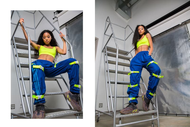 frankie collective sara gourlay nike rework pants reflective tape vancouver vintage