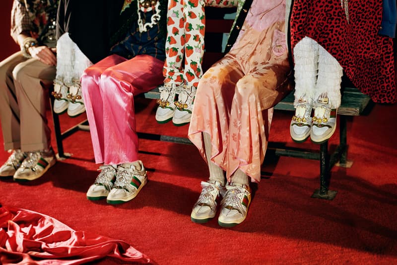 Gucci Spring Summer 2019 Campaign Pants Pink Dress Red