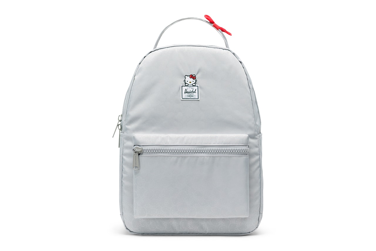 hello kitty herschel supply backpacks collaboration nova mid volume grey