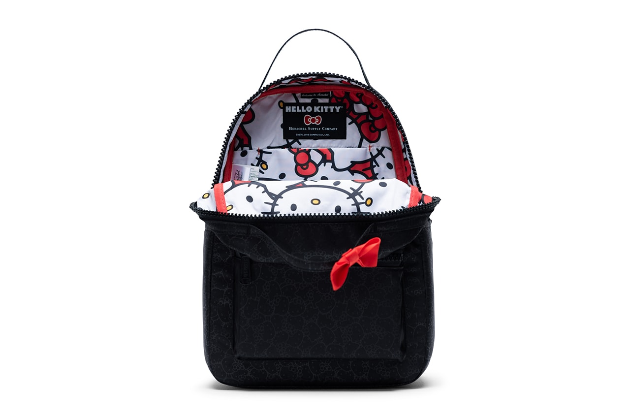hello kitty herschel supply backpacks collaboration nova XS black