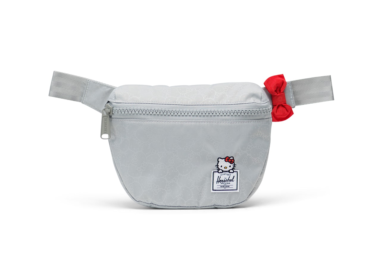 hello kitty herschel supply backpacks collaboration fifteen hip pack fanny pack grey