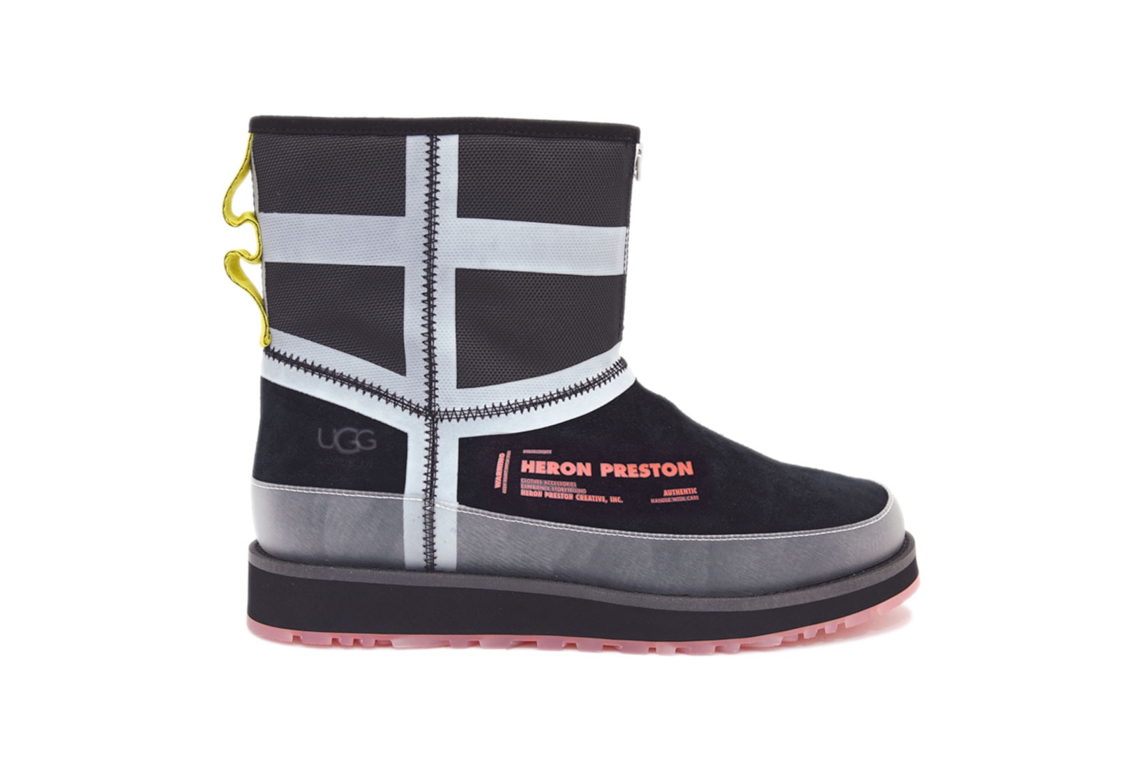 Heron Preston UGG Fall Winter 2019 Boots Classic Short Front Zip HP Tasman