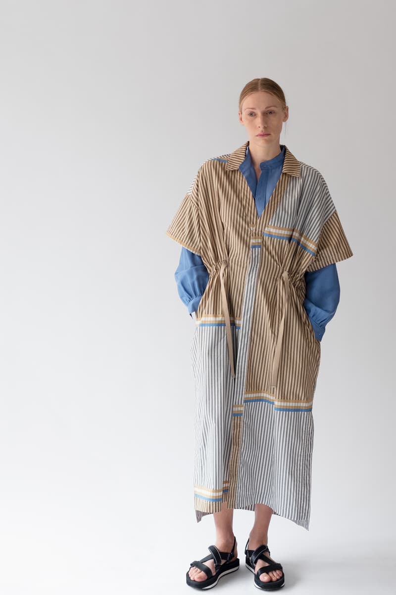 HOPE Pre Fall 2019 Lookbook Dress Tan Blue