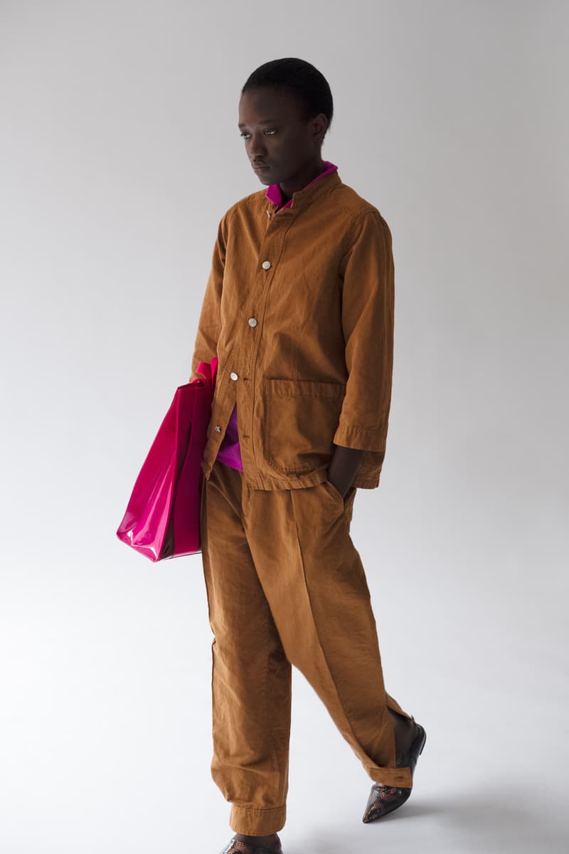 HOPE Pre Fall 2019 Lookbook Denim Shirt Pants Yellow