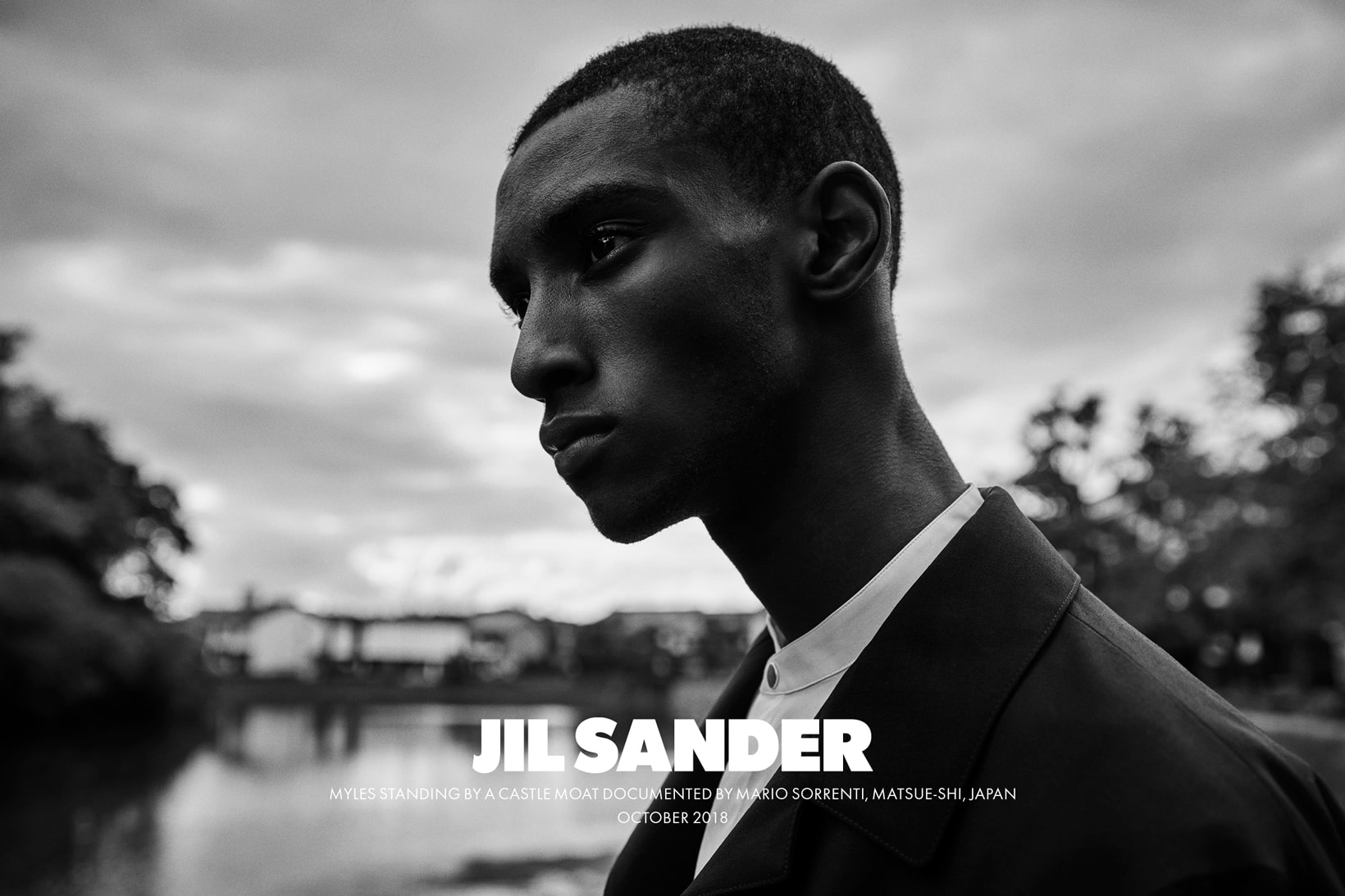 Jil Sander Spring Summer 2019 Campaign Jacket Black Shirt White
