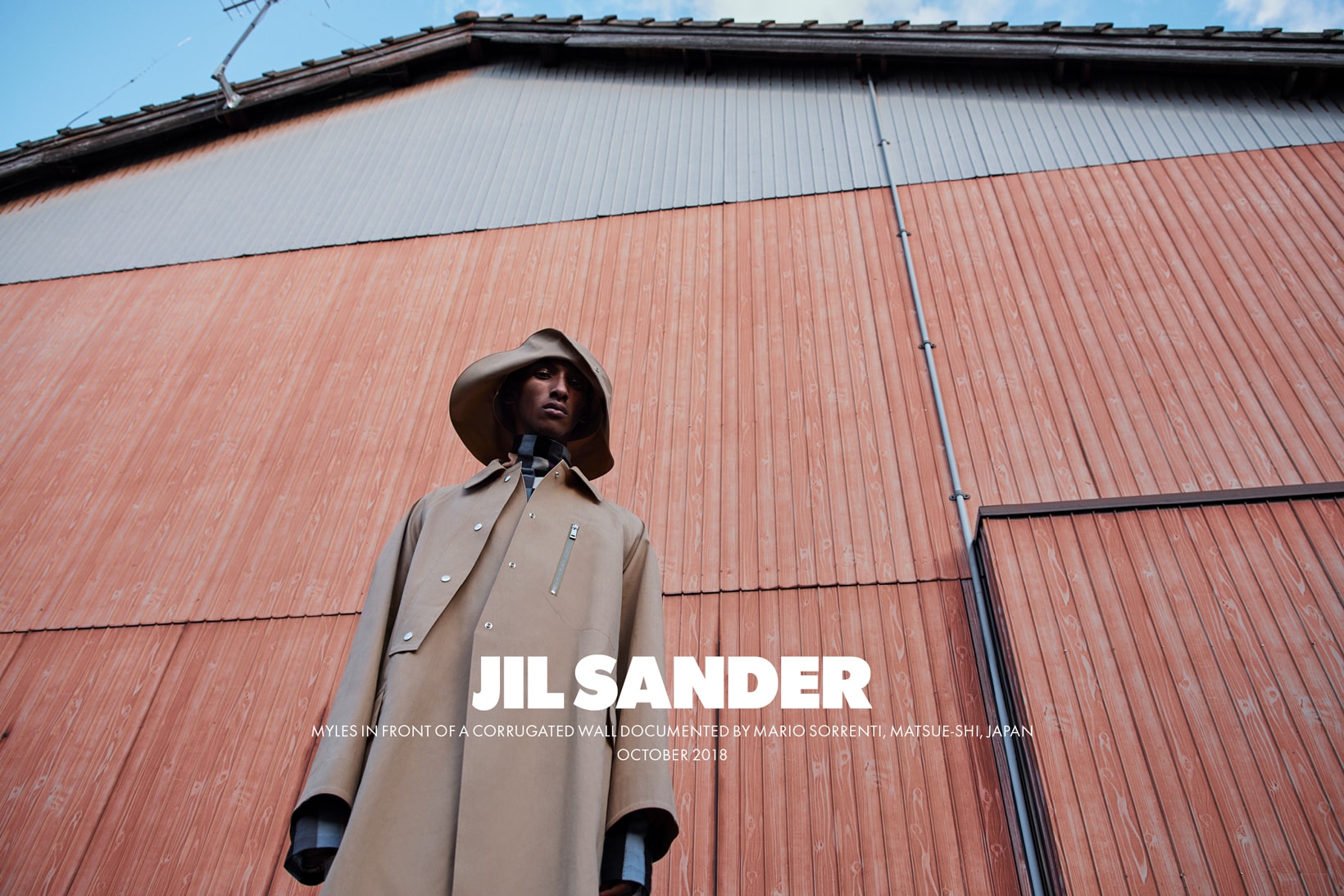 Jil Sander Spring Summer 2019 Campaign Jacket Hat Tan